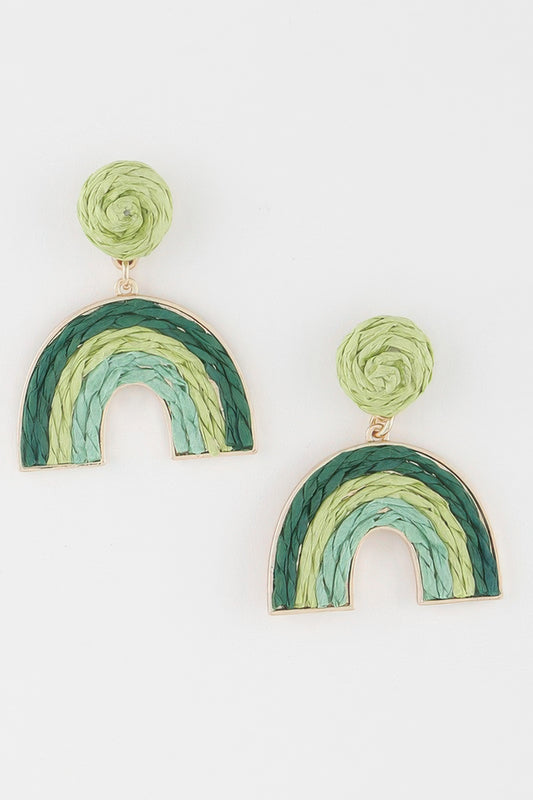 Triple Twisted Rainbow Earrings - All Season Fashion