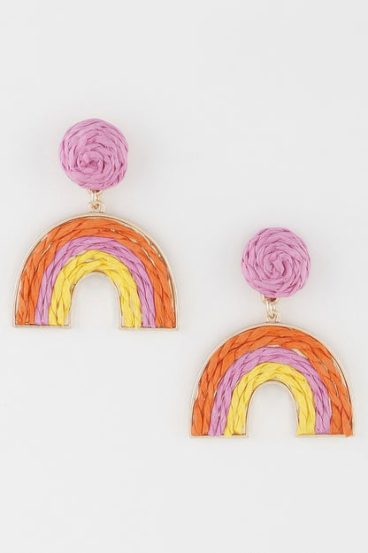 Triple Twisted Rainbow Earrings - All Season Fashion