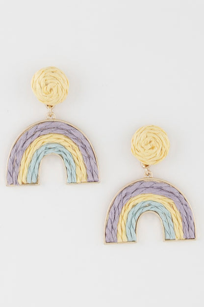 Triple Twisted Rainbow Earrings - All Season Fashion