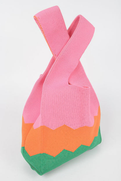 Multi Color Poly Woven Bag - All Season Fashion