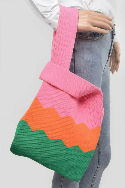Multi Color Poly Woven Bag - All Season Fashion