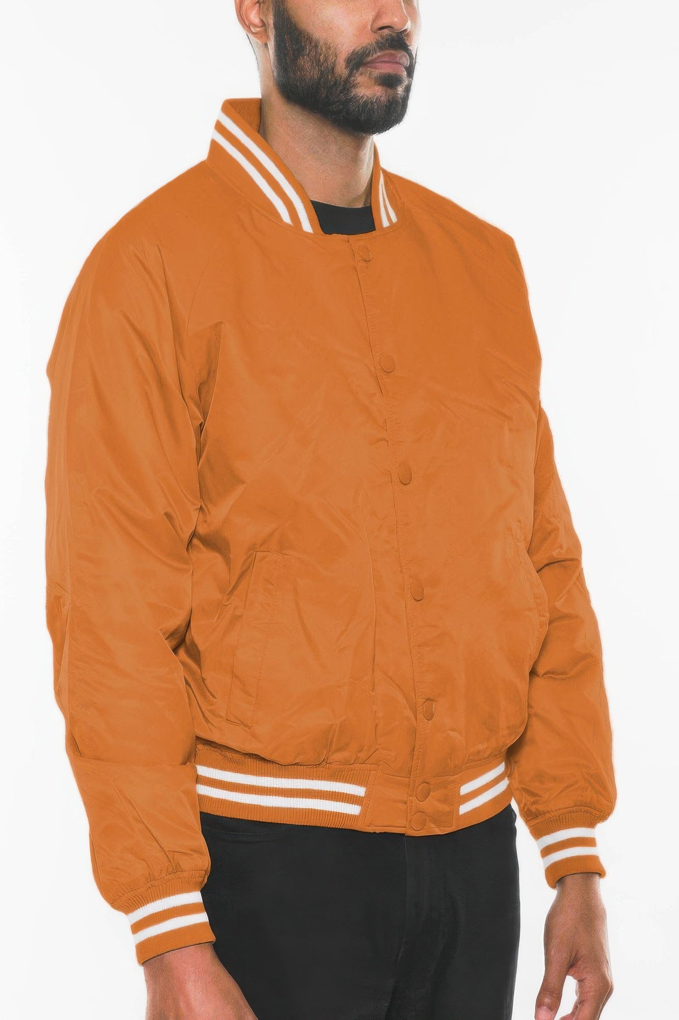 Mens Polyester Windbreaker Winter Bomber Jacket - All Season Fashion