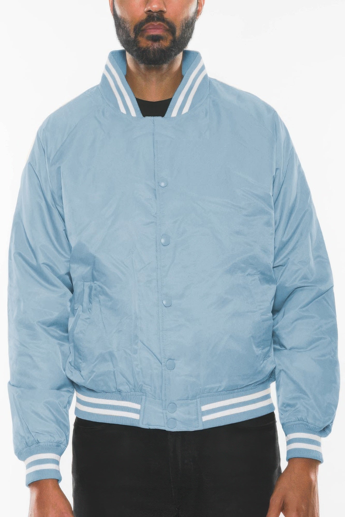 Mens Polyester Windbreaker Winter Bomber Jacket - All Season Fashion