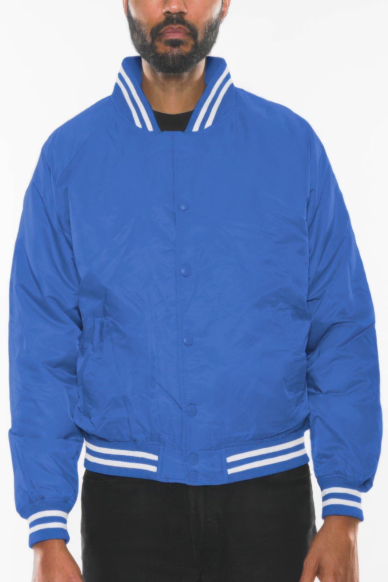 Mens Polyester Windbreaker Winter Bomber Jacket - All Season Fashion