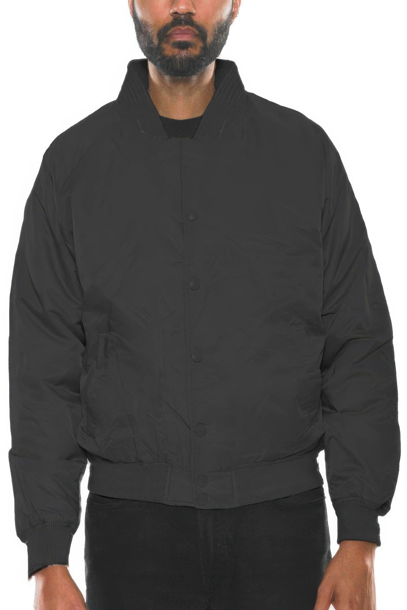 Mens Polyester Windbreaker Winter Bomber Jacket - All Season Fashion