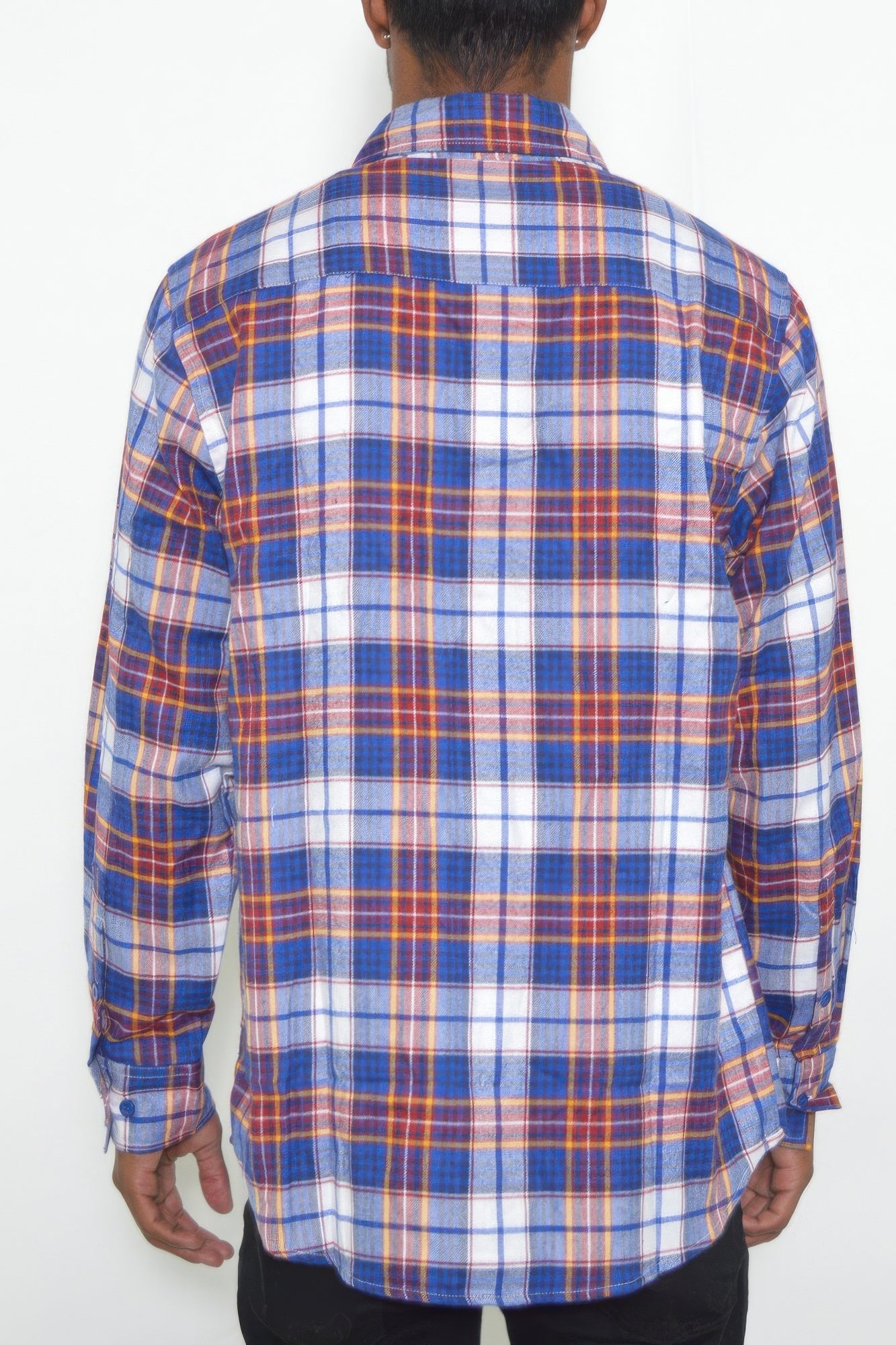 Regular Fit Checker Plaid Flannel Long Sleeve - All Season Fashion