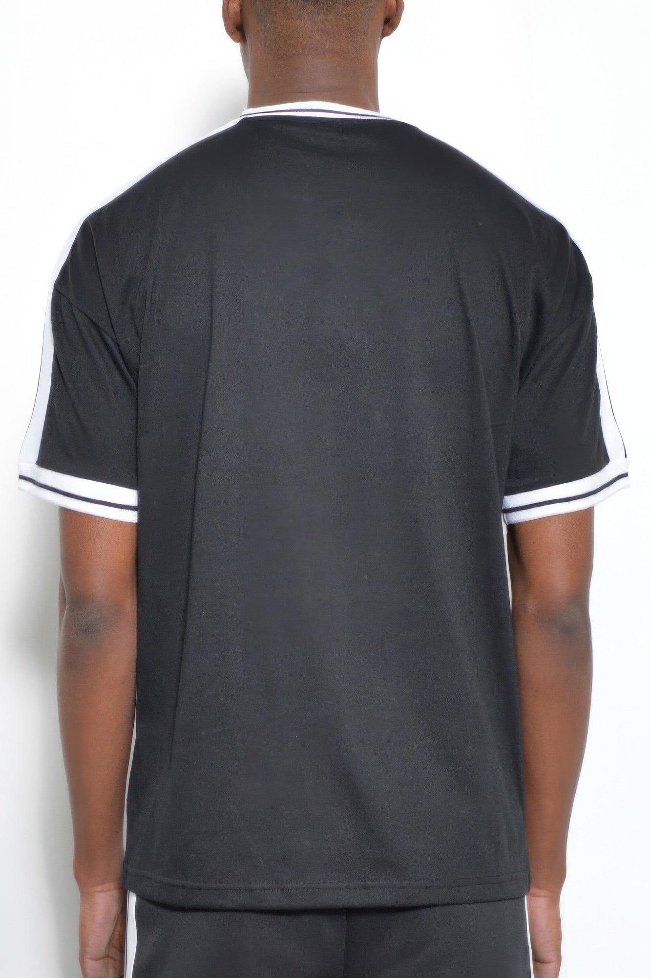 Striped Tape Short Sleeve Tshirt - All Season Fashion