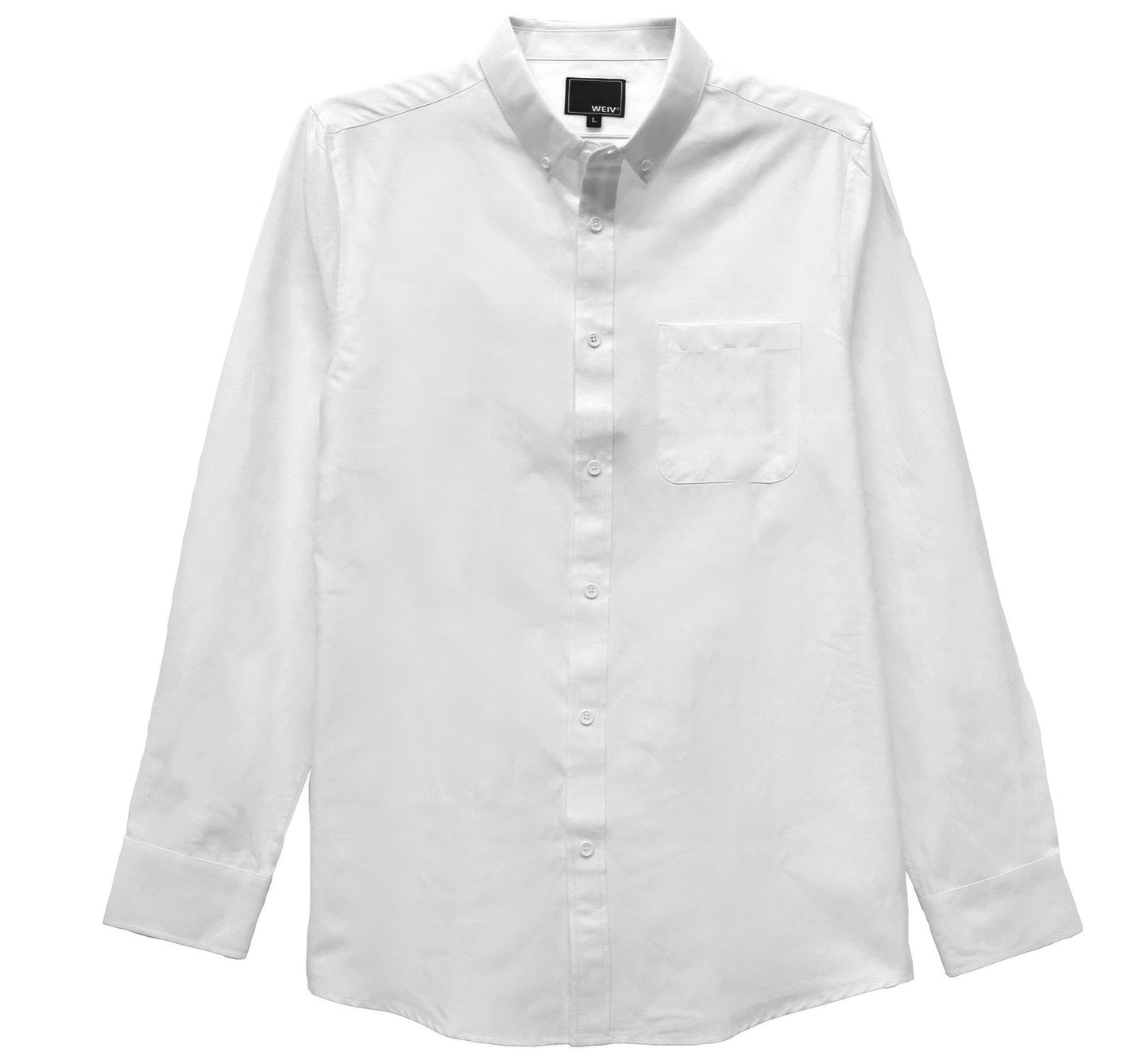 Mens Solid Long Sleeve Button Down - All Season Fashion