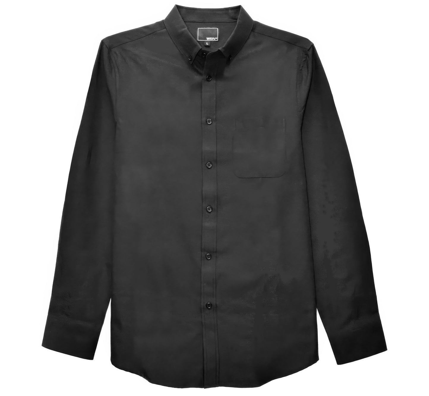 Mens Solid Long Sleeve Button Down - All Season Fashion