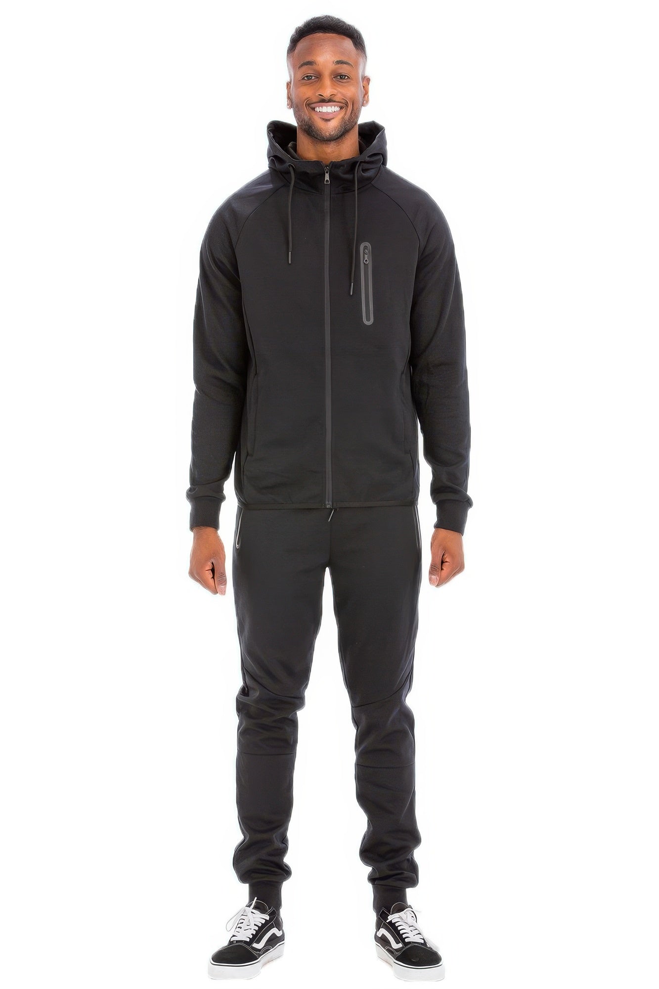 Mens Full Zip Sweat Pant Sweat Set - All Season Fashion