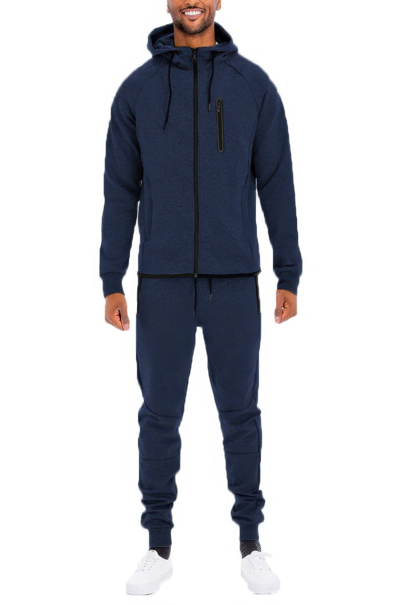 Mens Full Zip Sweat Pant Sweat Set - All Season Fashion