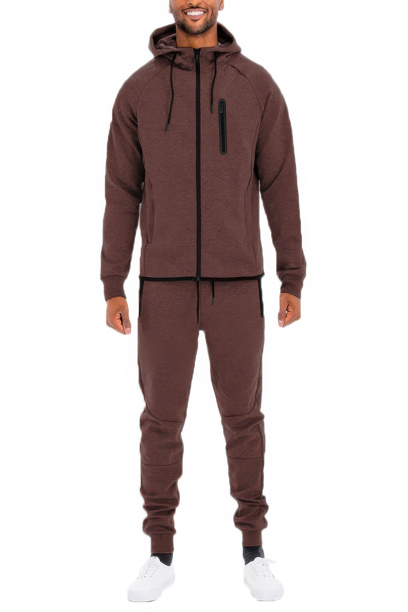Mens Full Zip Sweat Pant Sweat Set - All Season Fashion