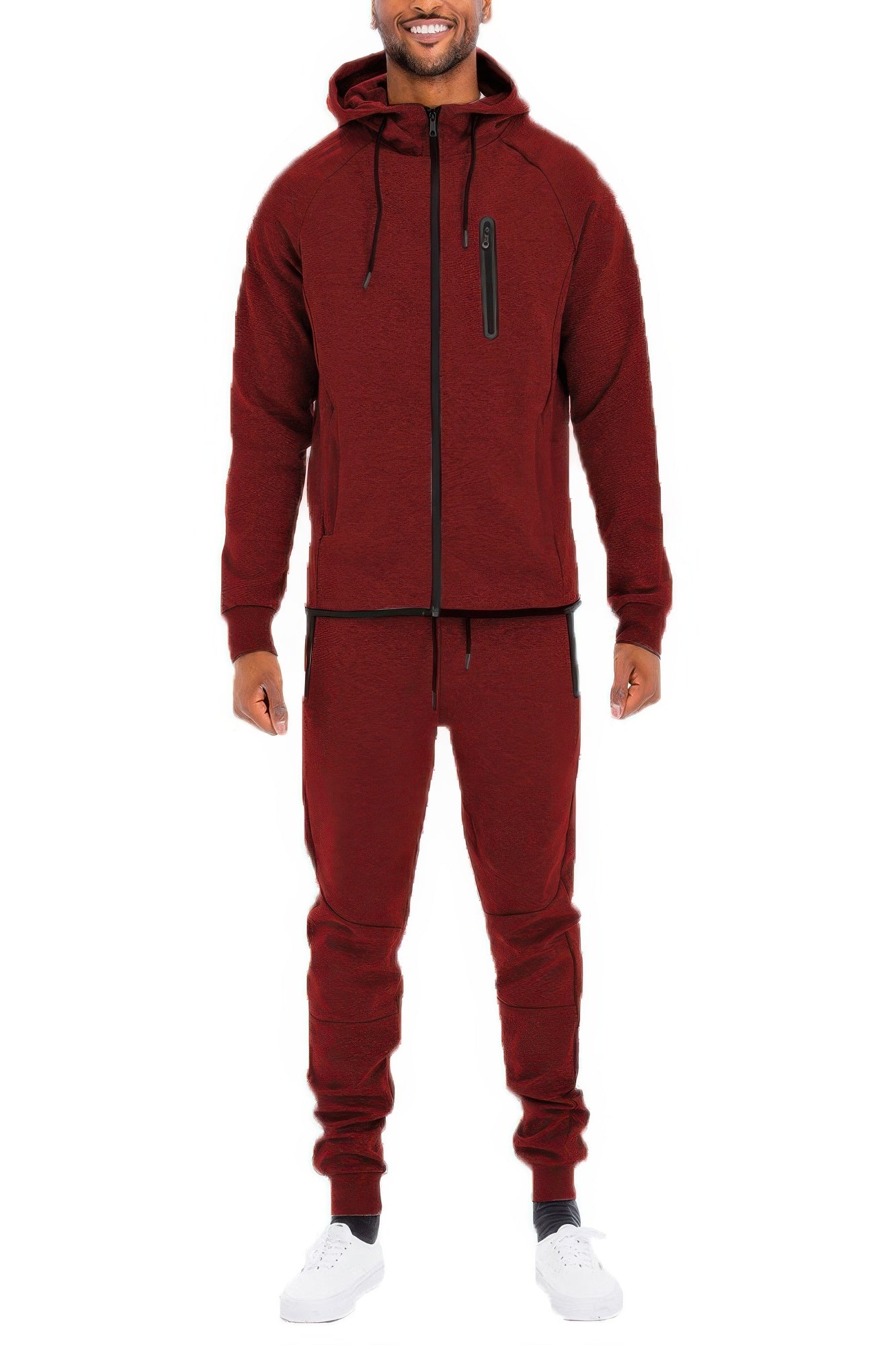 Mens Full Zip Sweat Pant Sweat Set - All Season Fashion