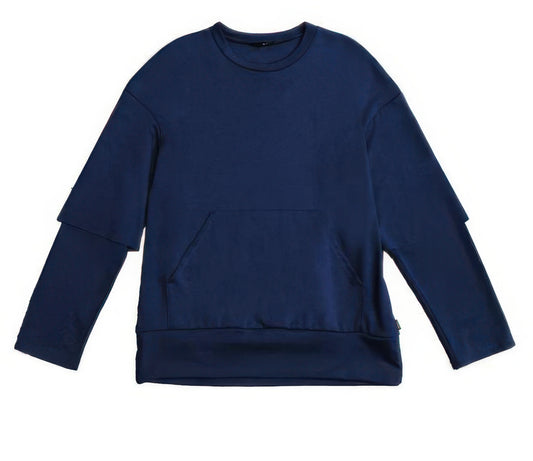 Mens Double Layered Pullover Sweatshirts - All Season Fashion