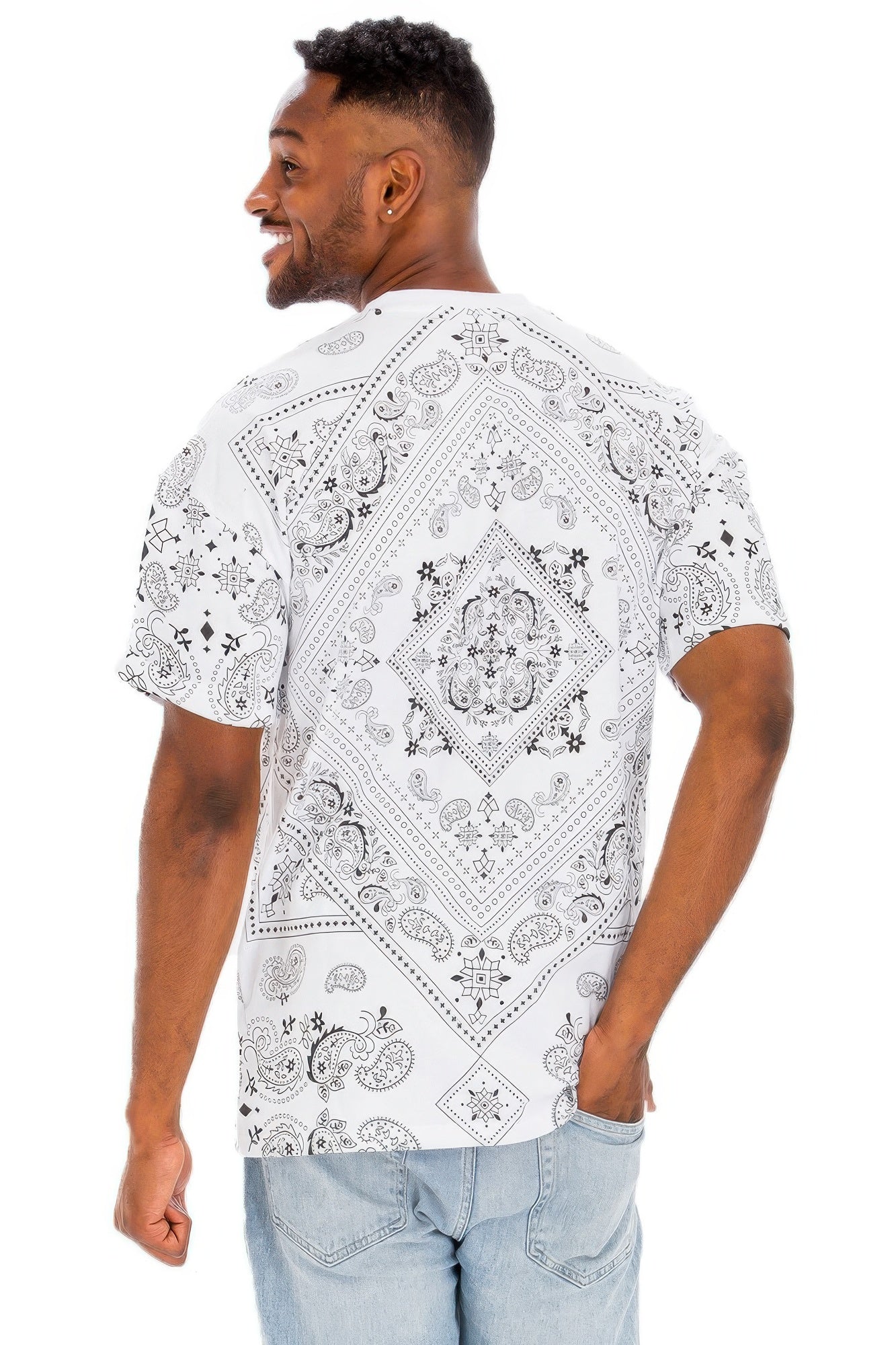 Bandana Print All Over T-shirt - All Season Fashion