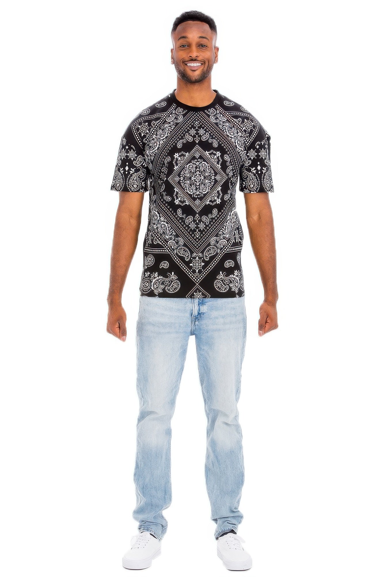 Bandana Print All Over T-shirt - All Season Fashion