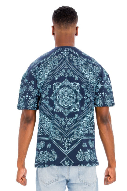 Bandana Print All Over T-shirt - All Season Fashion