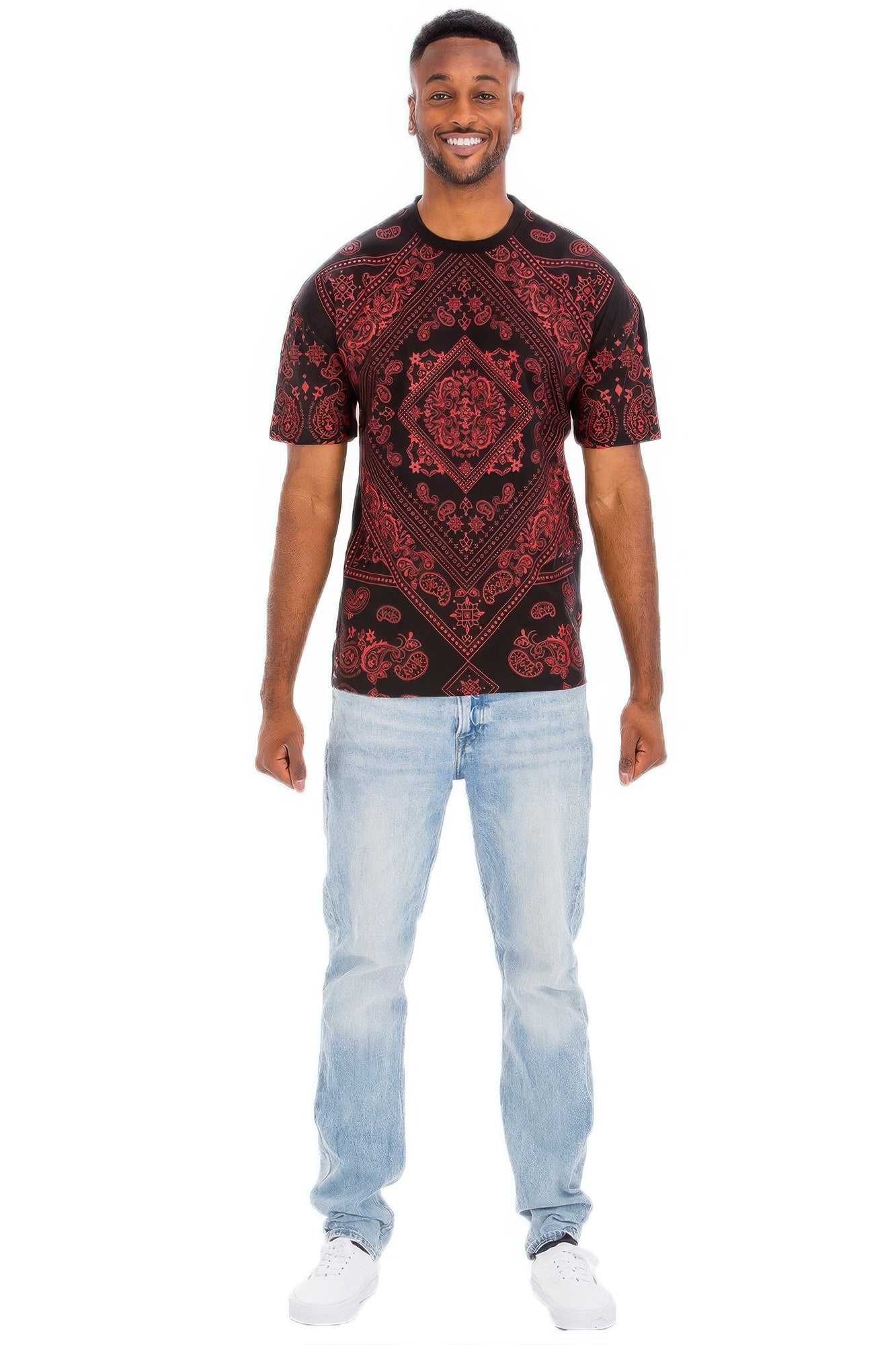 Bandana Print All Over T-shirt - All Season Fashion