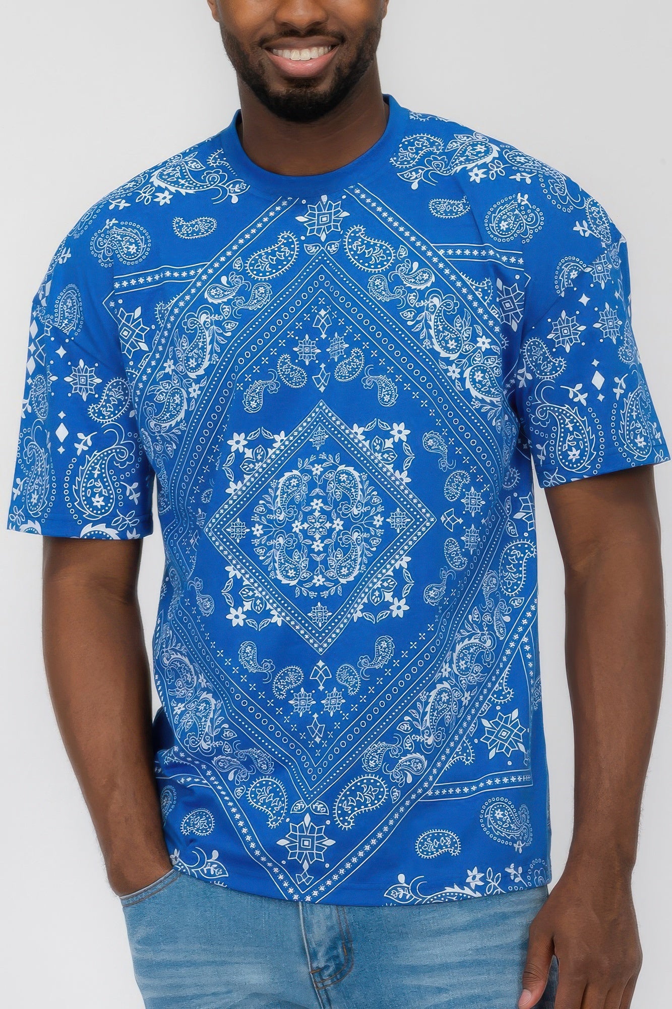 Bandana Print All Over T-shirt - All Season Fashion