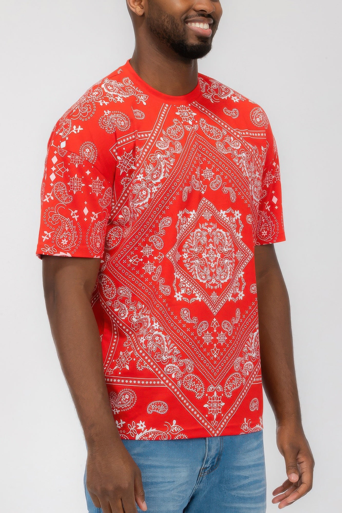 Bandana Print All Over T-shirt - All Season Fashion