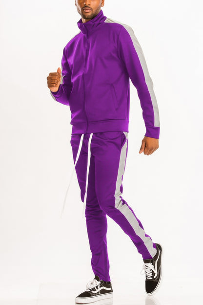 Single Stripe Track Set - All Season Fashion