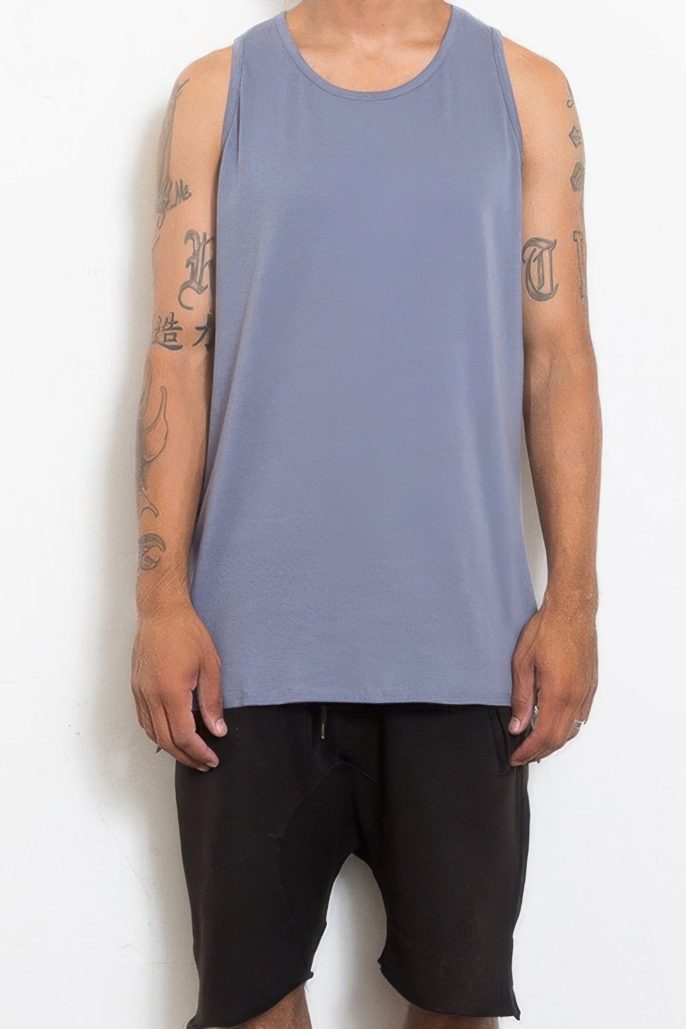 Hi Lo Plain Tank Top - All Season Fashion