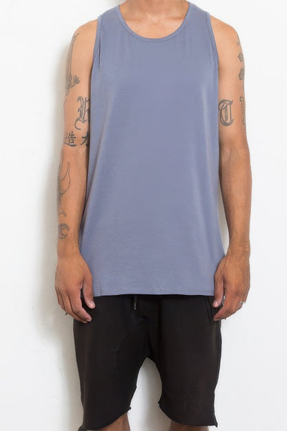 Hi Lo Plain Tank Top - All Season Fashion