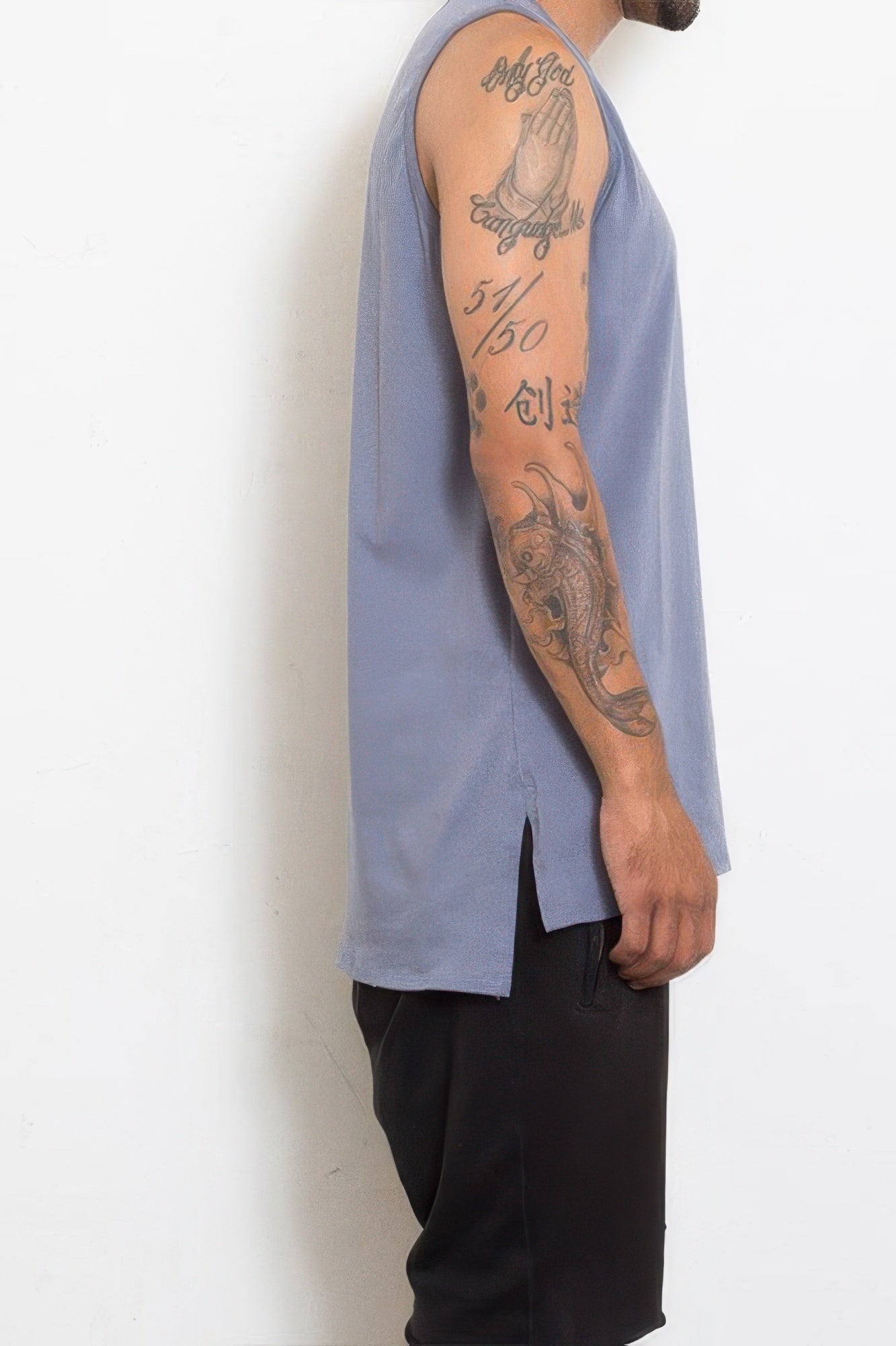 Hi Lo Plain Tank Top - All Season Fashion