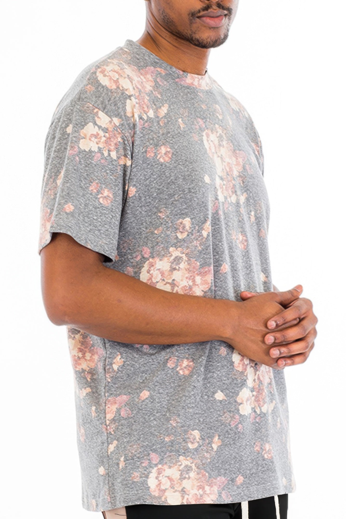 Heathered Floral Tshirt - All Season Fashion