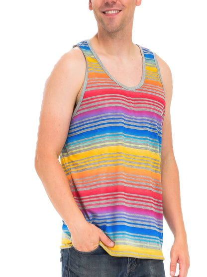 Pastel Striped Tank Top - All Season Fashion