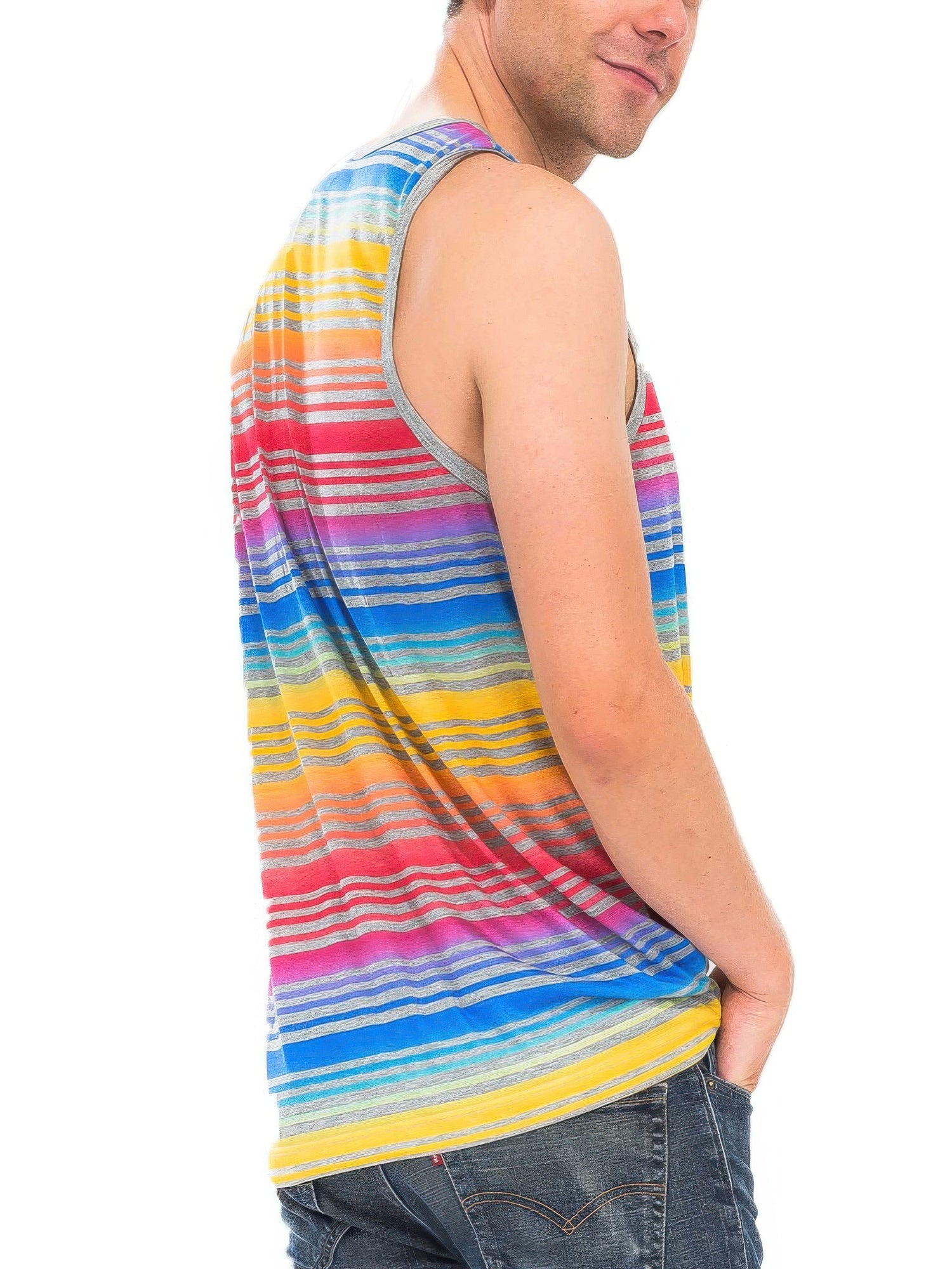 Pastel Striped Tank Top - All Season Fashion