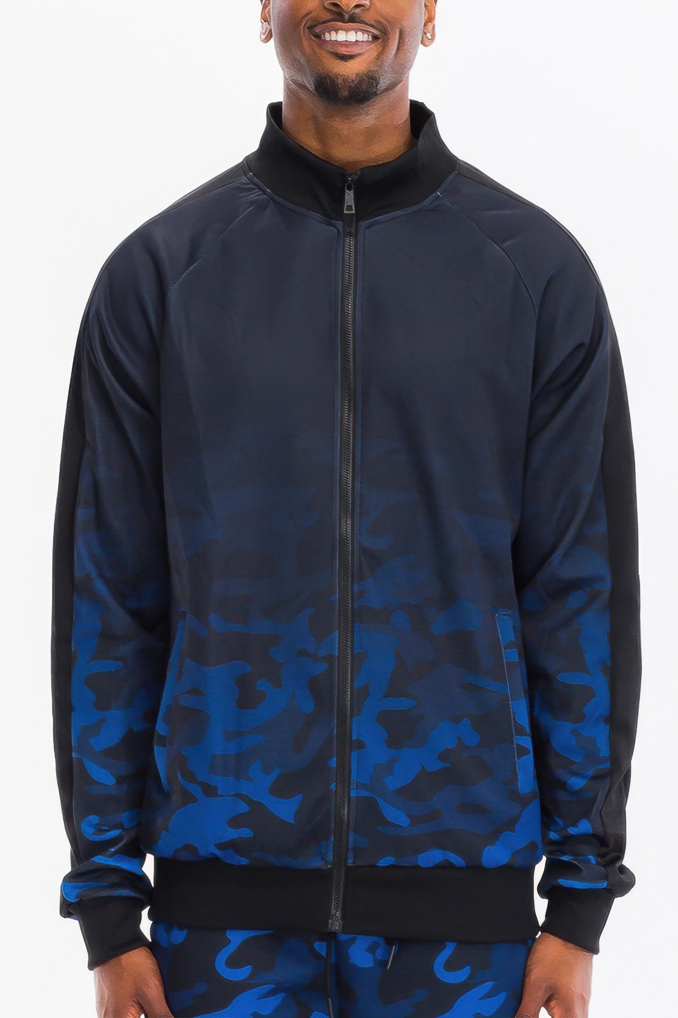 Mens Camo Ombre Track Jacket - All Season Fashion
