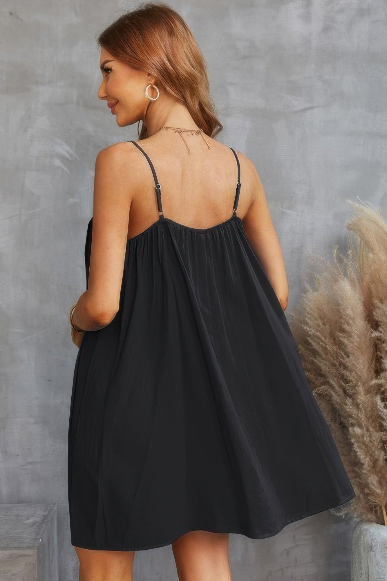 Sleeveless A Line Spaghetti Strap Dress - All Season Fashion