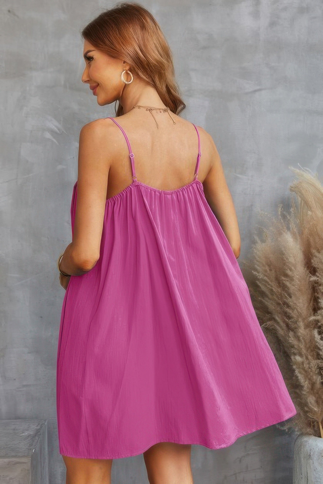 Sleeveless A Line Spaghetti Strap Dress - All Season Fashion