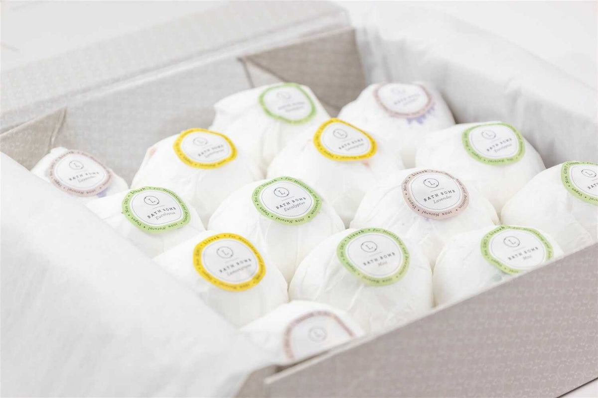 Natural Handmade Bath Bombs Gift Set of 14 