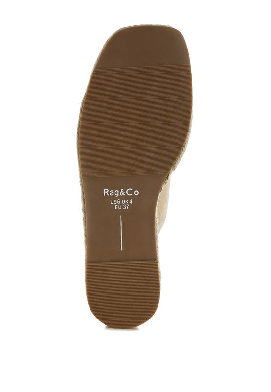 Kuopa Genuine Soft Leather Espadrille Flatform