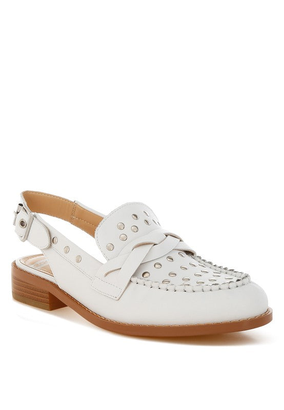 Remykin Braided Penny Strap Loafers