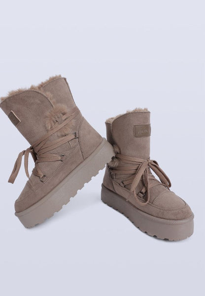 Noaya Chunky Faux Fur Snow Boots