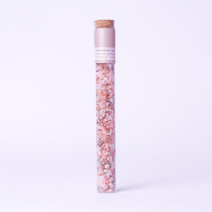 Natural Bath Salts Gift Set in 8 Glass Tubes
