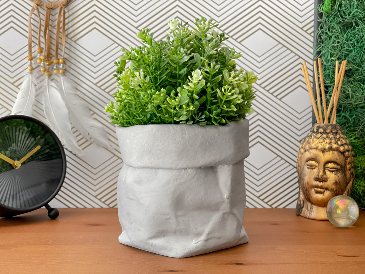 Paper Bag Succulent Planter Pot